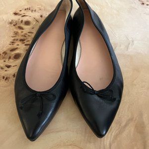 J. Crew Gemma Ballet Black Flats Shoes